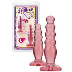 Набор гелевых плагов Crystal Jellies S и L розовый