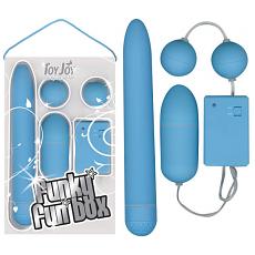 Набор из вибратора и вагинальных шариков Funky Fun Box Blue