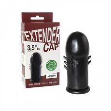Насадка - удлинитель латексный с усиками 3.5 дюйма черный