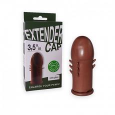 Насадка - удлинитель латексный с усиками 3.5 дюйма мулат