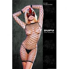 Платье крупная сетка с рукавами Открытый соблазн