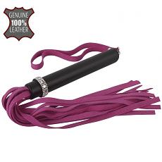 Плеть Гламур розовая велюр