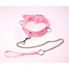 Плюшевый розовый ошейник Барби