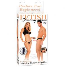 Полый вибратор с креплением на поясе Vibrating Hollow Strap-On