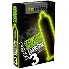 Презервативы Domino Neon Green 3шт.