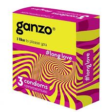 Презервативы Ganzo New Long Love No.3 с анестетиком, 3 шт. в упаковке