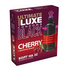 Презервативы Luxe Black Ultimate Болт на 32 (вишня)