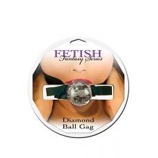 Силиконовый шарик с отверстиями и креплением Diamond Ball Gag