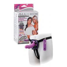 Страпон поясной с вибрацией All Kok