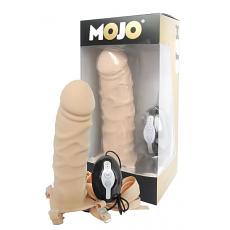 Страпон с вибрацией Mojo throttle - flesh