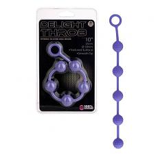 Цепочка шариков для массажа Delight Throb 10 blue