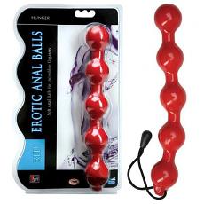 Цепочка шариков для массажа Erotic Anal Balls Red
