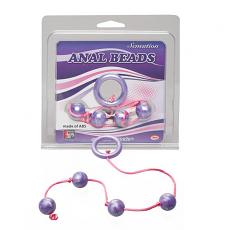 Цепочка шариков для массажа Good Vibes anal beads small purple