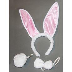 Ушки кролика с меховым хвостиком