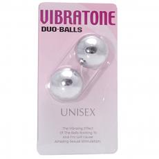 Вагинальные шарики Vibratone Duo Balls Silver Blistercard
