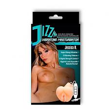 Вибратор для мужчин-вагина с вибратором Jizzm Vibrating Masturbator Jessica