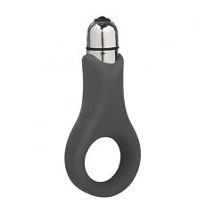 Вибратор со стимулятором клитора Embrace Couples Ring Gray