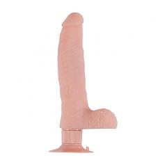 Вибратор-фаллоимитатор Realstuff 8inch vibrator - flesh