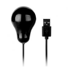 Вибратор-яйцо с пультом USB черный