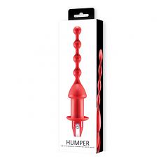 Вибромассажер для анальной стимуляции Humper Silicone Butt Beads Vibrator Red