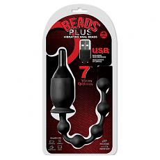 Вибромассажер для анальной стимуляции Vibrating Butt Beads With Usb Plug