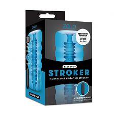 Вибромассажер для мужчин вагина Zolo Original Squeezable Blue