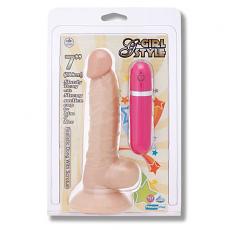 Вибромассажер - фаллоимитатор G-Girl Style 18 см