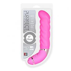Вибромассажер - фаллоимитатор рельефный Purrfect Silicone 6inch