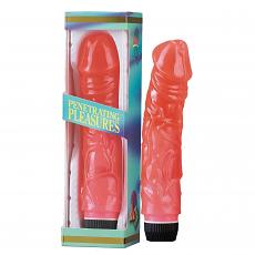 Вибромассажер гелевый Penetrating Pleasures рельефный