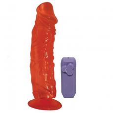 Вибромассажер гелевый с пультом  рельефный