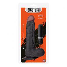 Вибромассажер-фаллоимитатор Big Stuff Black 22 см