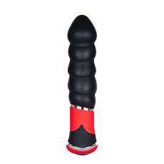 Вибромассажер-фаллоимитатор BOOTYFUL RIBBED VIBE BLACK