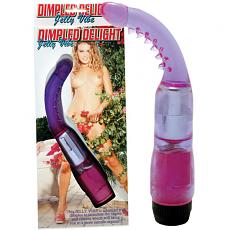 Вибромассажер-фаллоимитатор CURVED NUBBY VIBE CLEAR LAVENDER