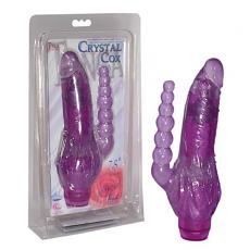 Вибромассажер-фаллоимитатор Jelly Joy Crystal Cox Purple