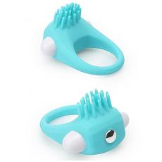 Вибромассажер-клиторальный стимулятор, кольцо Lit-Up Silicone Stimu Ring 5 Blue