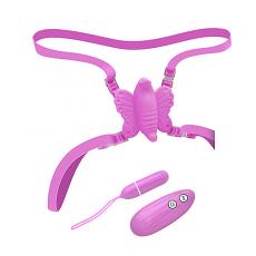Вибромассажер-клиторальный стимулятор с креплением на поясе
