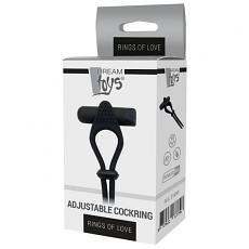 Вибромассажер-клиторальный стимулятор-кольцо Adjustable Cockring