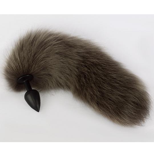 Анальная пробка черная (писец Капучино) цвет черный