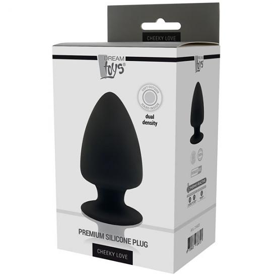 Анальная втулка Cheeky Love Premium Silicone Plug L цвет черный