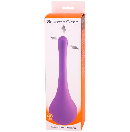 Анальный душ Squeeze Clean Purple 190мл цвет фиолетовый