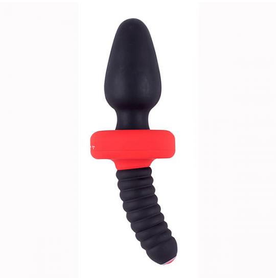Анальный массажер Menzstuff Ass Dager coned с вибрацией цвет черный