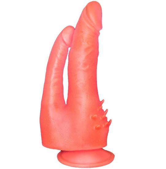 Фаллоимитатор гелевый на присоске в ламинате цвет розовый