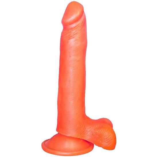 Фаллоимитатор гелевый на присоске в ламинате цвет розовый