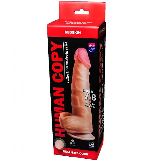 Фаллоимитатор HUMAN COPY 19 цвет телесный