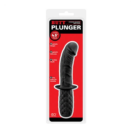 Фаллоимитатор-массажер Butt Plunger цвет черный