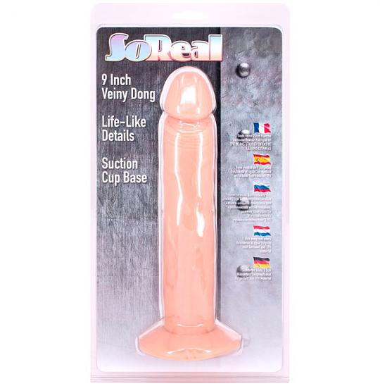 Фаллоимитатор-массажер SoReal 9 цвет телесный