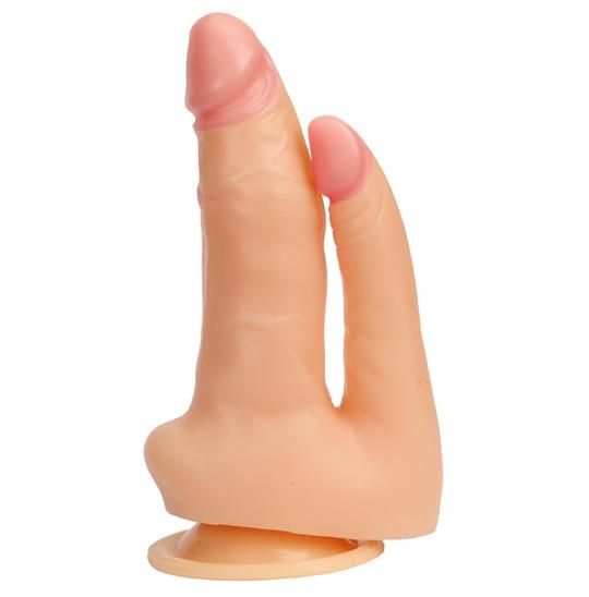 Фаллоимитатор-реалистик двойной цвет телесный