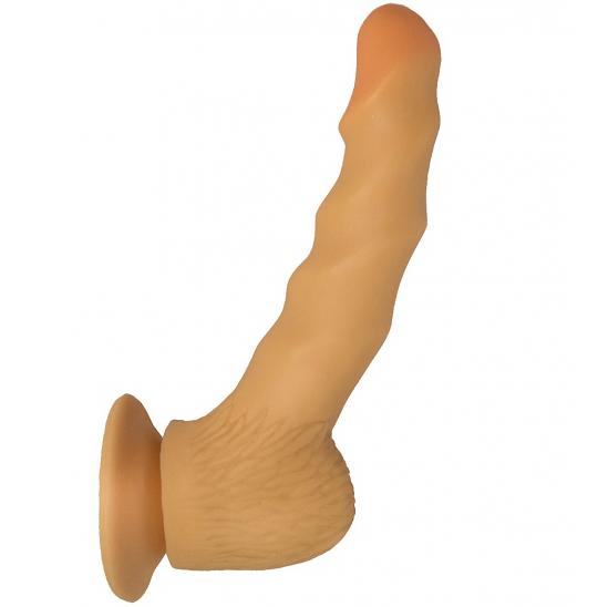 Фаллоимитатор-реалистик на присоске в ламинате цвет телесный