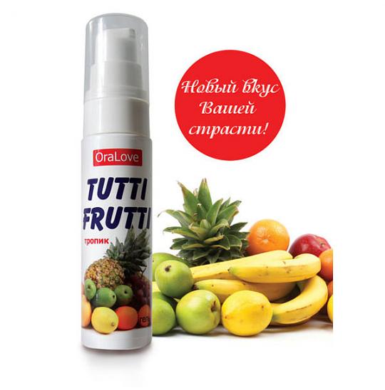 Гель для орального секса со вкусом тропических фруктов Tutti-Frutti 30г