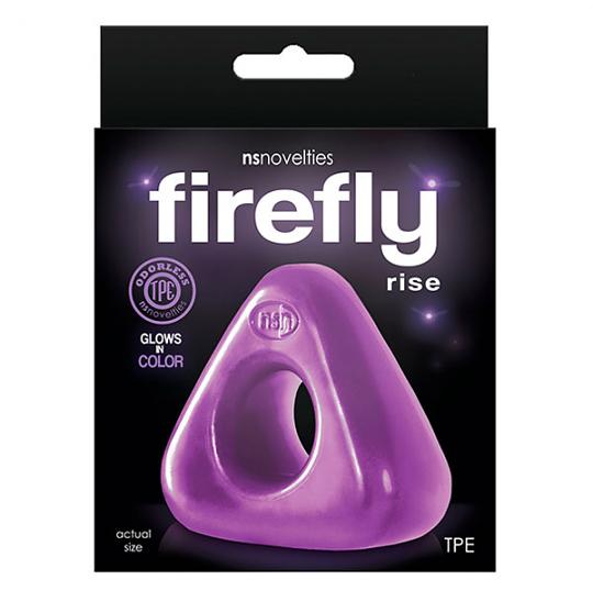 Клиторальный стимулятор-кольцо Firefly Rise Purple цвет фиолетовый